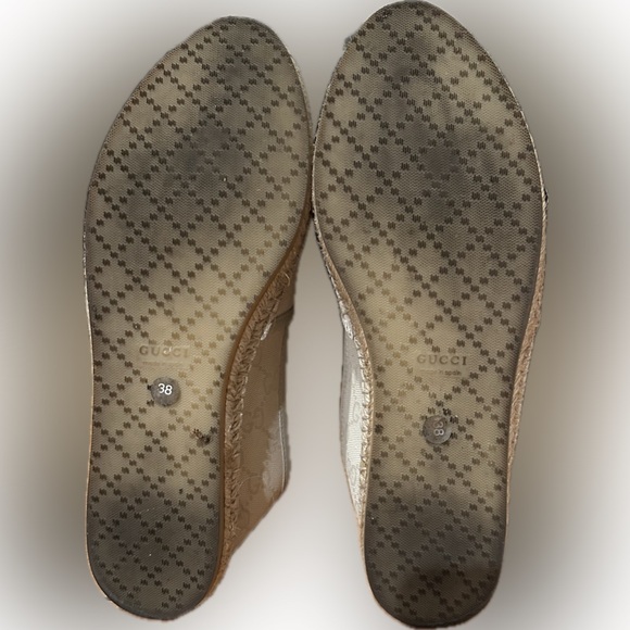 GUCCI Auth Espadrilles Beige Like New sz8 - Picture 7 of 7